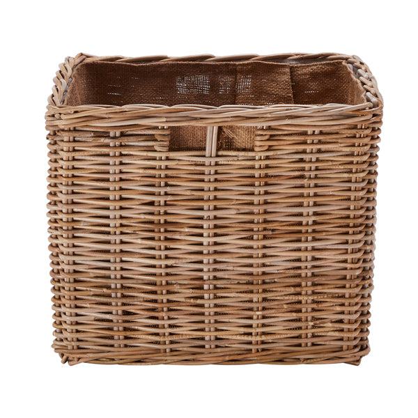 Wovenhill Kubu Rattan Square Log Basket