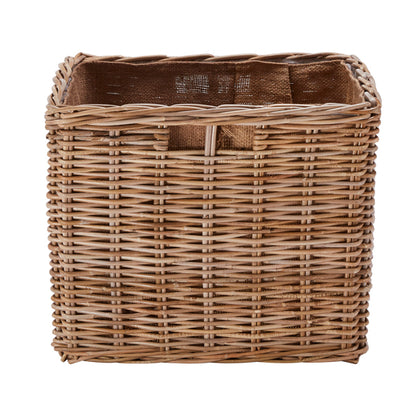 Wovenhill Kubu Rattan Square Log Basket