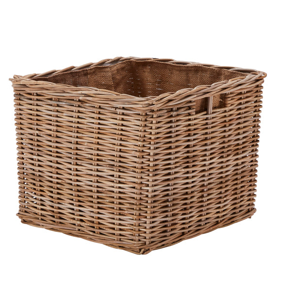 Wovenhill Kubu Rattan Square Log Basket