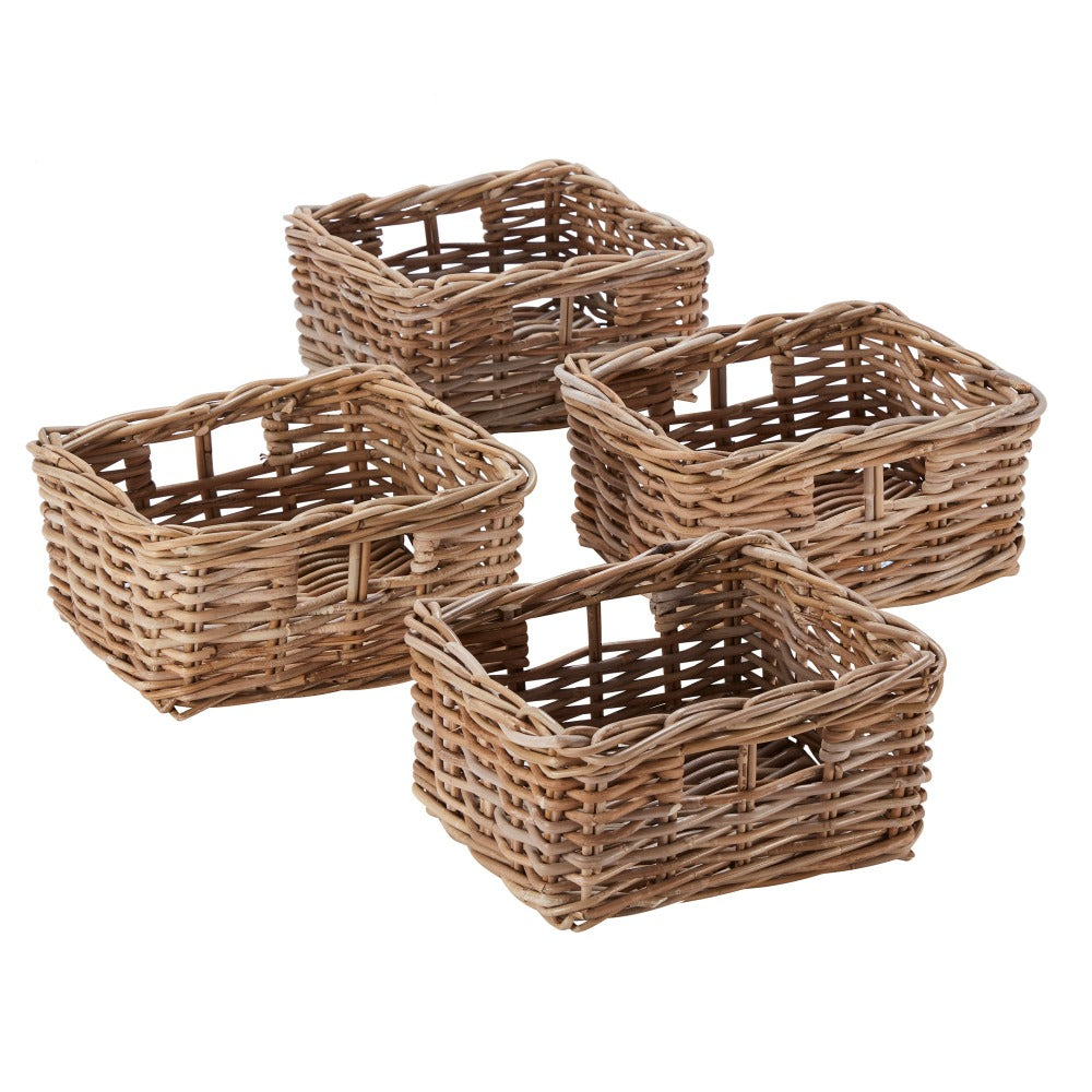 Wovenhill Set of 4 Kubu Storage Baskets
