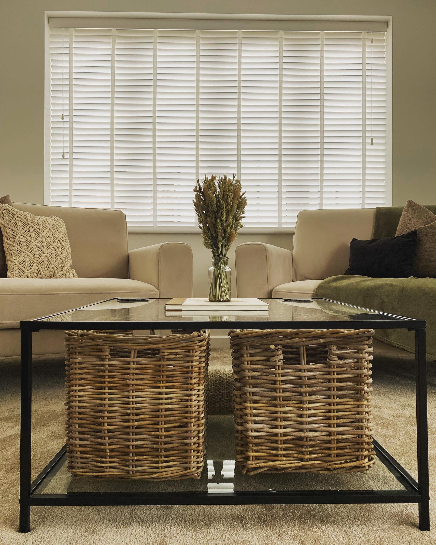 Wovenhill Set of 2 Square Kubu Rattan Storage Baskets