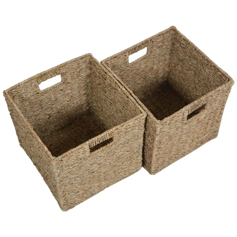 Wovenhill Seagrass Square Storage Baskets - Set of 2