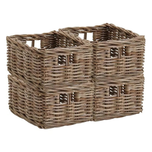 Wovenhill Set of 4 Kubu Storage Baskets