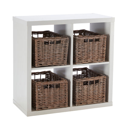 Wovenhill Set of 4 Medium Rectangular Willow Baskets