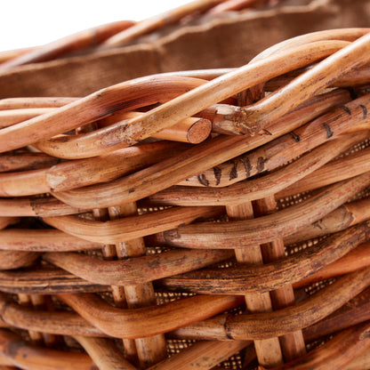 Wovenhill Bamboo Rattan Rectangle Log Basket