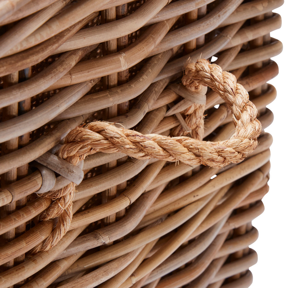 Wovenhill Kubu Rattan Rectangular Log Basket