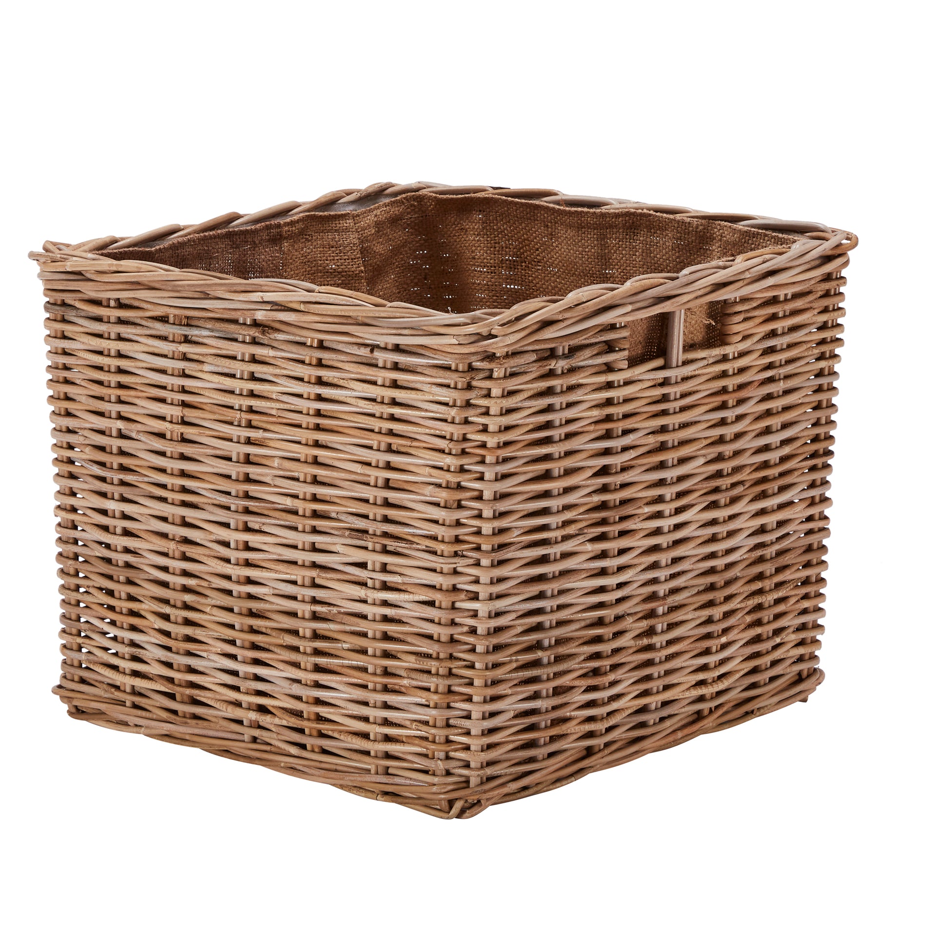 Kubu Rattan Square Log Basket